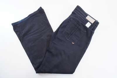 HUGO BOSS ORANGE Laima Damen Jeans W32 L34 32/34 blau Schlaghose Relaxed F3148
