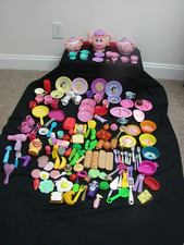 Huge Lot Child Pretend Food Dishes