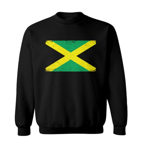 Jamaican Distressed Flag - Jamaica Proud Pride Toddler Crewneck Sweater - Picture 1 of 8
