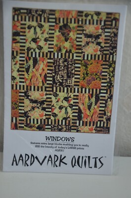 Windows extra large quilt blocks pattern, Aardvark Quilts AQ820