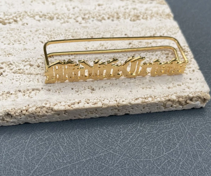 Custom Three Four Finger Name Ring Stainless Steel Nameplate Jewelry Men Women - Image 2 of 4