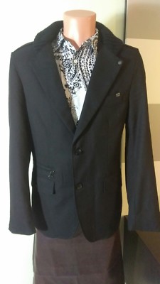 No Excess  jacket /Coat black men's  winter sz L @C blazer