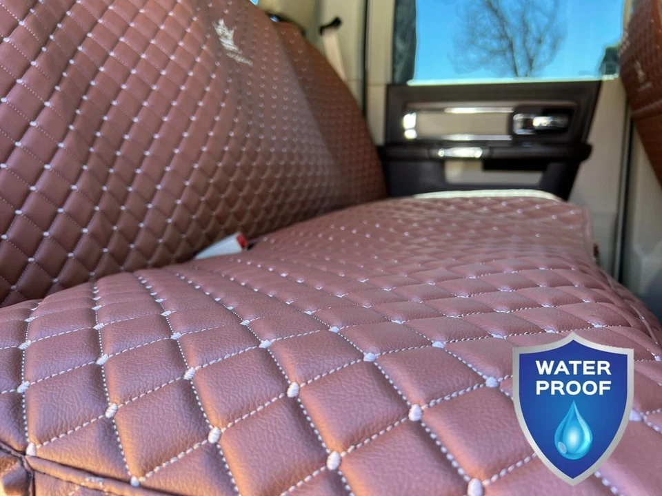 Cubierta de asiento trasero impermeable grande de lujo para mascotas perros/gatos para camión Foto 3 de 4