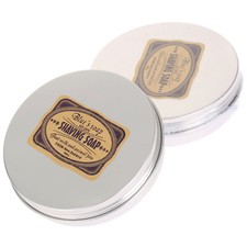 1Pc Shaving Soap Goat's Milk In Case 83mm Round Shave Tool Barber Salon Men's