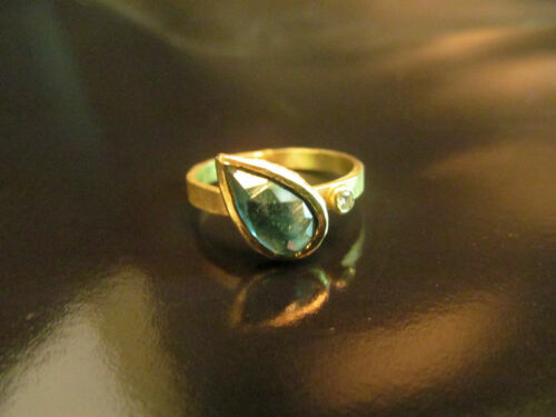 Pierre De Tourmaline Bleu-vert Naturelle Du Nigeria - 0,90 Ct - Forme Poire Effilée