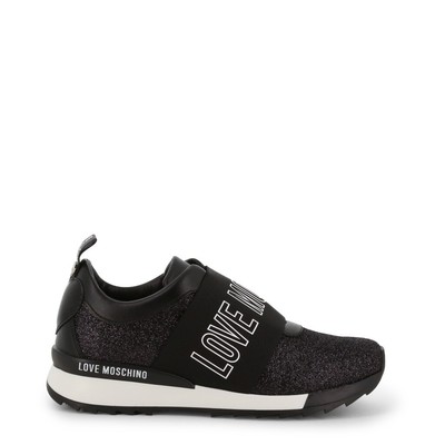 moschino glitter platform sneakers
