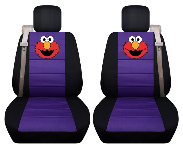 Fits Chevy trailblazer /GMC envoy front car seat cover blackpurple w