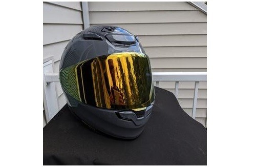 Genuine Shoei CWR-F2 PN Spectra Gold Mirror Pinlock Ready Visor