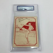 Nile Kinnick Signed 1940 Football Card Photo PSA DNA Heisman Trophy Winner RARE