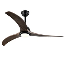 52" Ceiling Fan Indoor Outdoor Ceiling Fan With Light Remote Control 3 Color