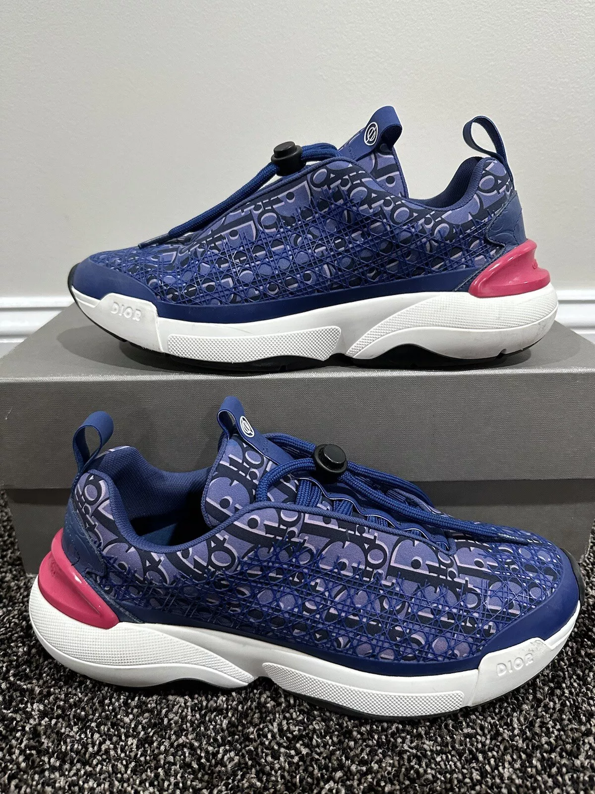 Chaussures techniques Dior B24 oblique / monogramme violet coureur