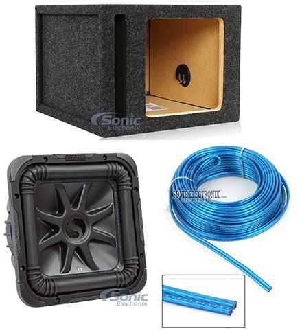 Автомобильный сабвуфер Kicker L7S104 1200 Вт 10 Solo Baric L7S Square Вентилируемый корпус сабвуфера 6309000₽