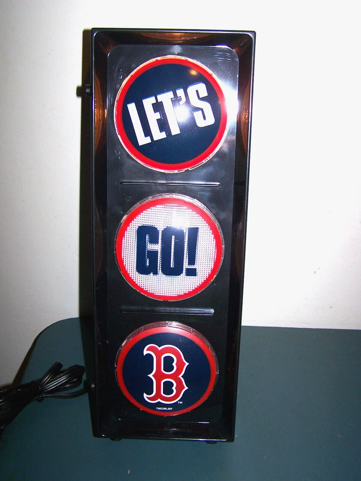 MLB LET'S GO BOSTON RED SOX FLASHING STOP LIGHT SIGN MAN CAVE NOS MEMORY COMPANY - Image 3 of 4