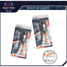 2Pcs*85g RTV Grey Silicone Gasket Maker High-Temp Oil Water Resistance Sealant