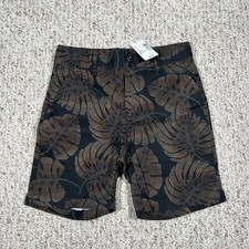 The Children  s Place Boys Black Floral Green Leaf Shorts Size 6 NWT 27 Retail