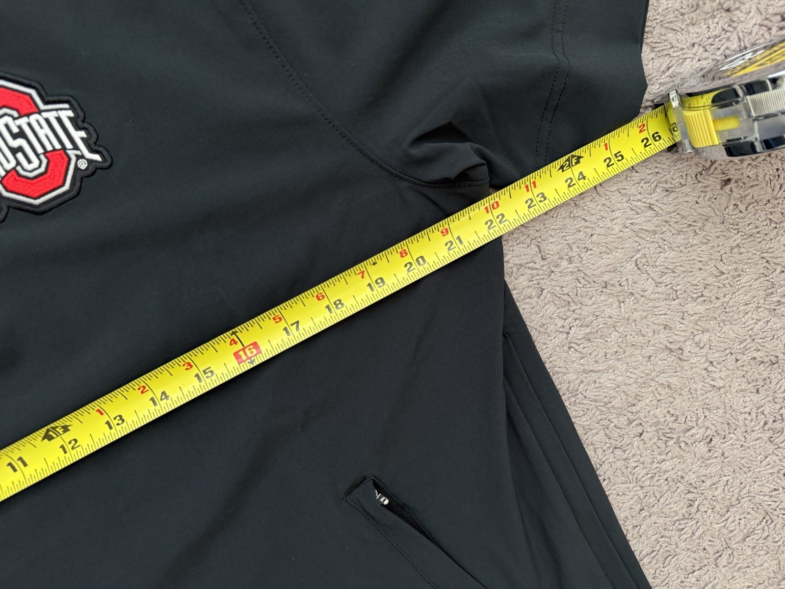 Nike OSU Ohio State Football Coaches 1/4 Zip Hooded Jacket Men’s Medium DZ9316 thumbnail 5