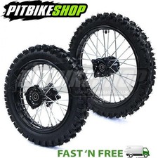 Pit Bike 17" 14" BIG Front & Rear Wheel & Tyre Set SDG Dirt Stomp M2R Thumpstar