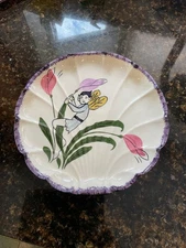 Blue Ridge Southern Potteries Pixie Fairy Elf Bonbon Plate RARE