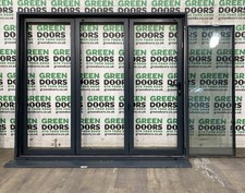 ANTHRACITE GREY BIFOLDING DOORS BIFOLDS EXTERNAL DOUBLE GLAZED SMART ALUMINIUM