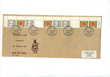 Isle of Man 1979 Millennium Se tennant block FDC cancelled Ramsey