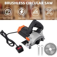 Electric Circular Saw Handheld Tool cutting Wood Tile Metal with 110mm Blades