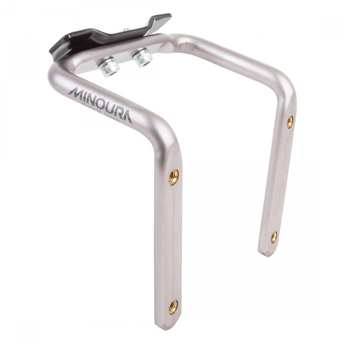 Minoura SBH-300 Seat Rail Mount for 2 Bottle Cages | Aluminum Titanium Finish