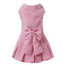 Pet Dresses for Small Dogs Cats Girl, Cute Princess Bowknot Dress Large, Pink