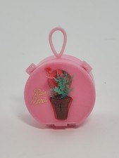 Vintage Simplex Pink Rain Bonnet Barbie Doll Size Carrying Case w Flowers