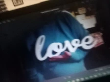 Love Sign for Home Decor Wooden Love Block Letters Rustic Tabletop Words Decor 