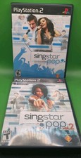 Singstar Pop Volume 1 & 2 - Sony Playstation 2 PS2 With Case/Manual