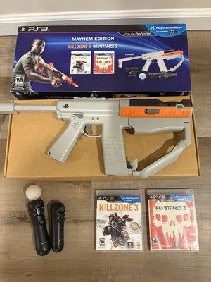 PS3 Mayhem Edition (Resistance 3 + Killzone 3) w/Playstation Move Tested Works