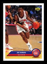 Joe Dumars 1992-93 Upper Deck McDonald's #P11 Detroit Pistons