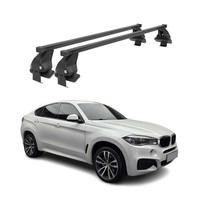 Menabo DachträGer GrundtäGer FüR BMW X6 F16 F86 2014-2019 50Kg Stahl Schwarz 2X