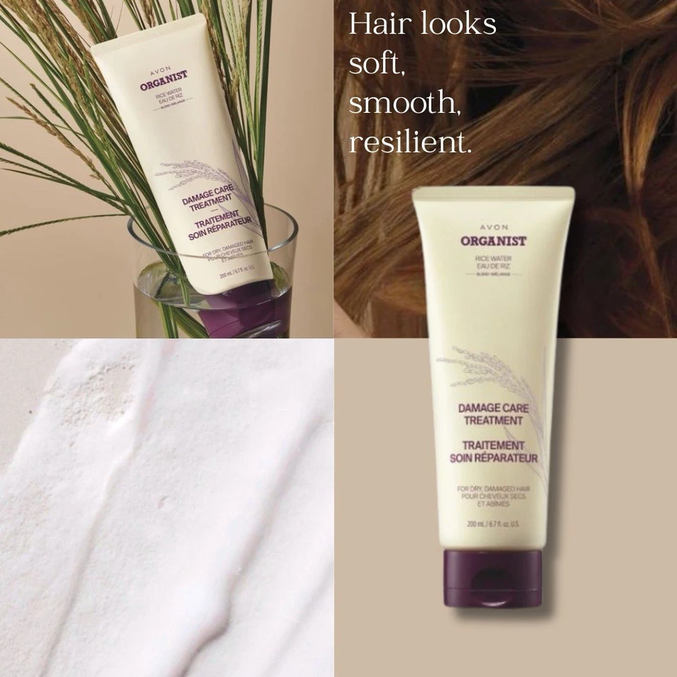 🎍 Avon Organist Rice Water Hair Repair Trio – Shampoo + Treatment + Hair... - Image 4 of 4
