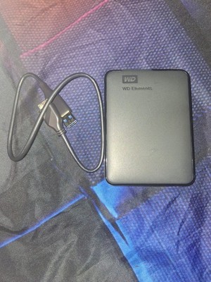WD Elements 1TB Portable External HDD USB 3.2 2.5in Black Hard Drive