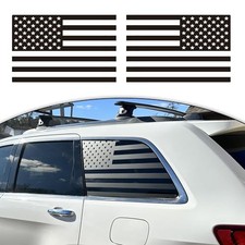 Side Window American Flag Decals for Car SUV Trucks, Universal Matte USA Flag