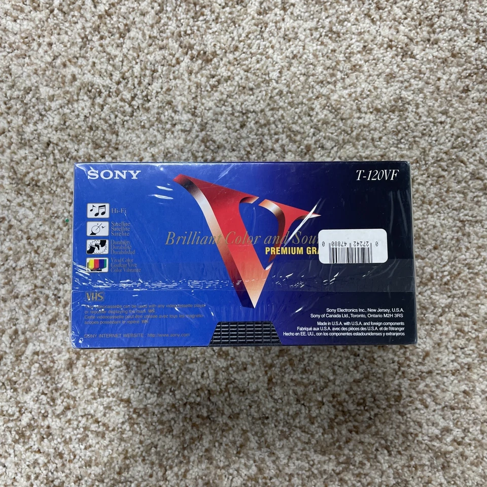 Sony T-120 премиум класса 6 часов пустые видеокассеты - 5 упаковки - совершенно новый - Изображение 4 из 4
