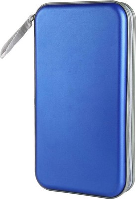 CD Case, DVD Case Holder 96 Capacity Hard Plastic Disc Cases Blue