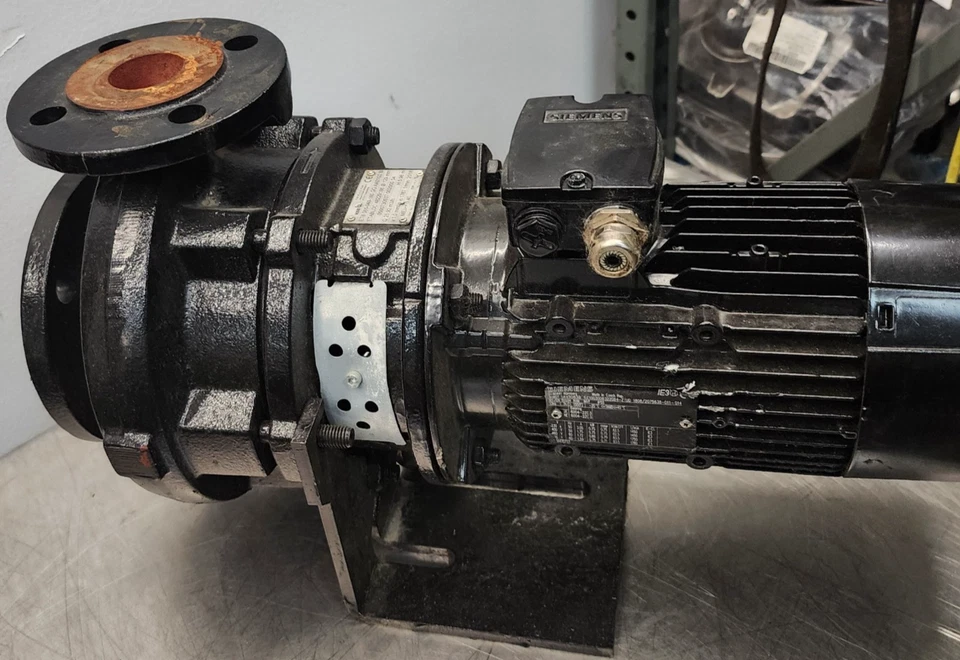 KSB 065-040-160 Etabloc Pump & Siemens 1AC3083B 1HP Motor 115GPM #1[Z2S5] - Image 2 of 4