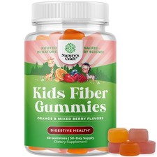 High Prebiotic Fiber Gummies for Kids - Dietary Fiber for Digestion 60ct