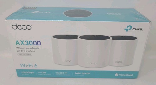 TP-Link Deco AX3000 WiFi 6 Mesh System Deco X55 - 3 Pack. New-Sealed - Afbeelding 2 van 6
