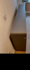 Single divan bed base and headboard - open but not used
