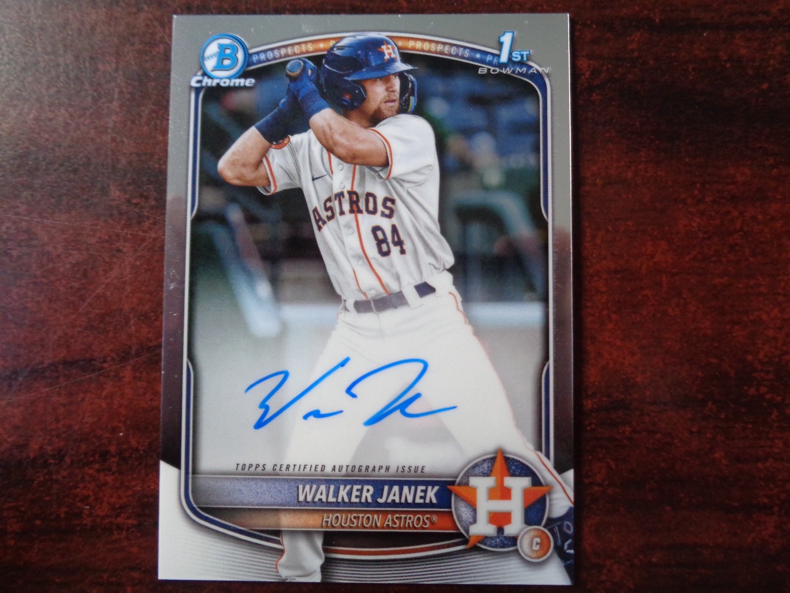 2025 Bowman Chrome Walker Janek AUTOGRAPH 1st Rookie Card-ASTROS