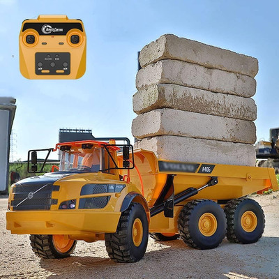 1/20 Large 23IN Electric Remote Control Dump Truck A40G, 2.4G Simulated Acoustic