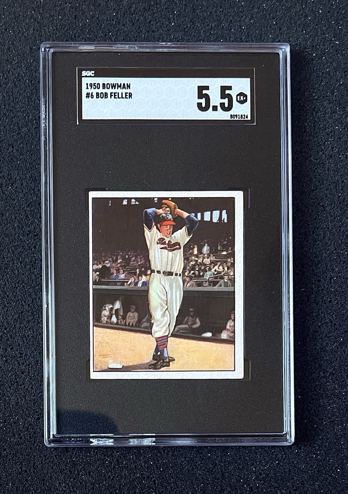 1950 Bowman - #6 Bob Feller - SGC 5.5