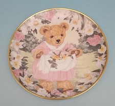 TEDDY BEAR PLATES Porcelain Decorative Franklin Mint Heirloom Collection Ltd Etn