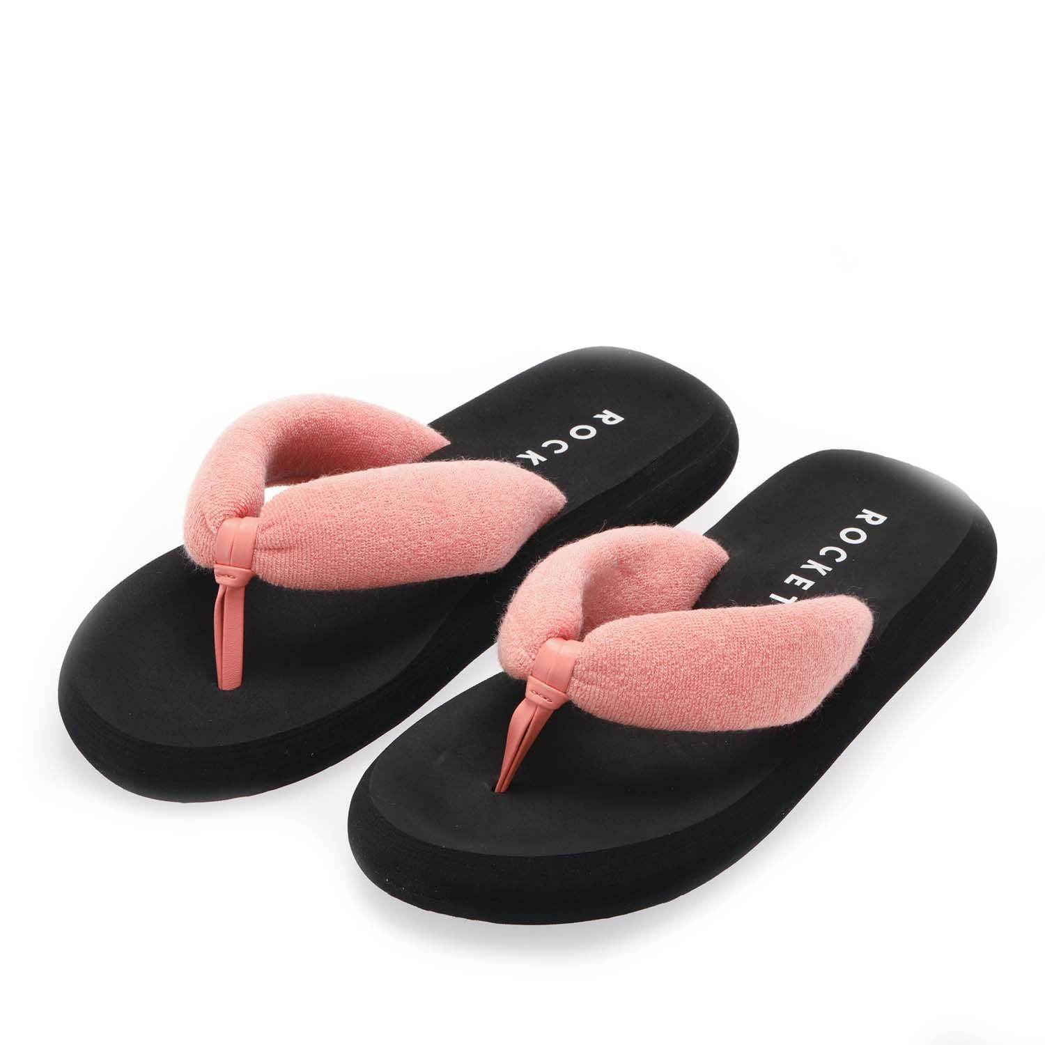 Вьетнамки Damen Sandalen Rocket Dog Sunset Puff Slipper оранжевого цвета 5190₽