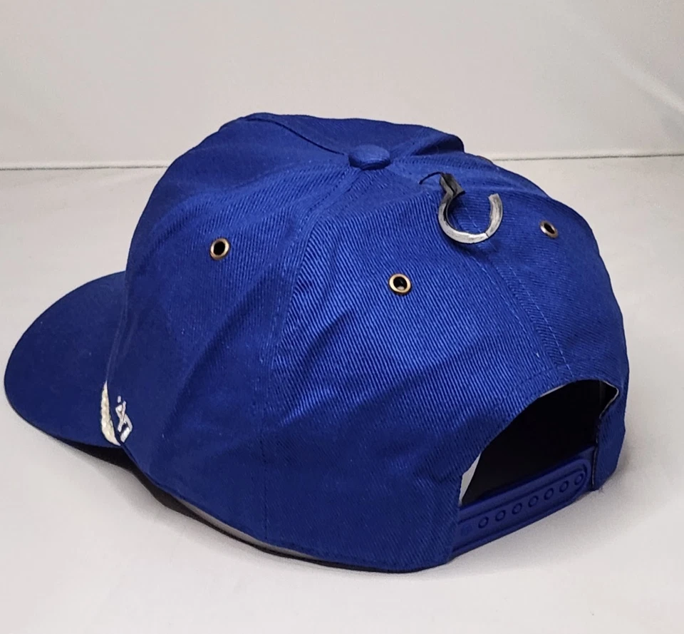 Toronto Maple Leafs '47 Hitch Old Time Hockey Sure Shot Blue Snapback Rope Hat - Image 4 of 4