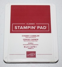 Stampin Up CHERRY COBBLER Foam Ink Pad Great Condition Red