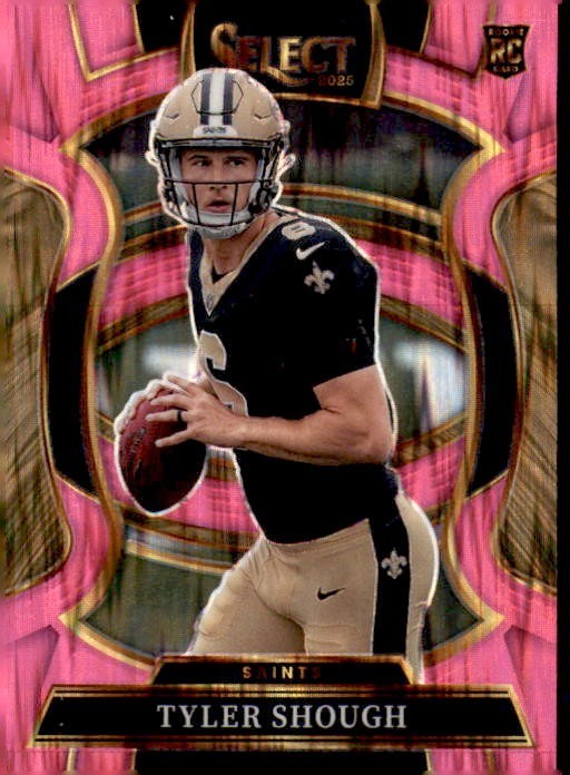 2025 Panini Select - Concourse Tyler Shough #41 Pink Shock Prizm (RC)